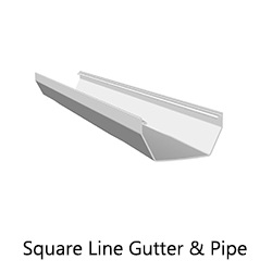 Square Line Gutter & Pipe